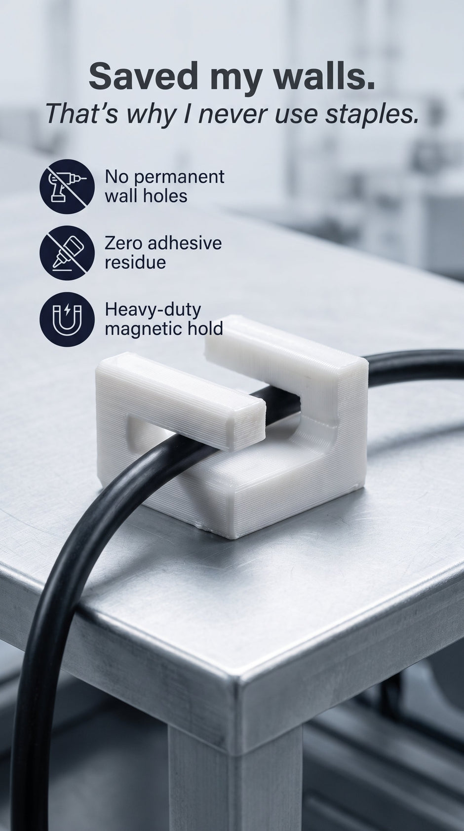 Cable Mag - Magnetic Cable Mount