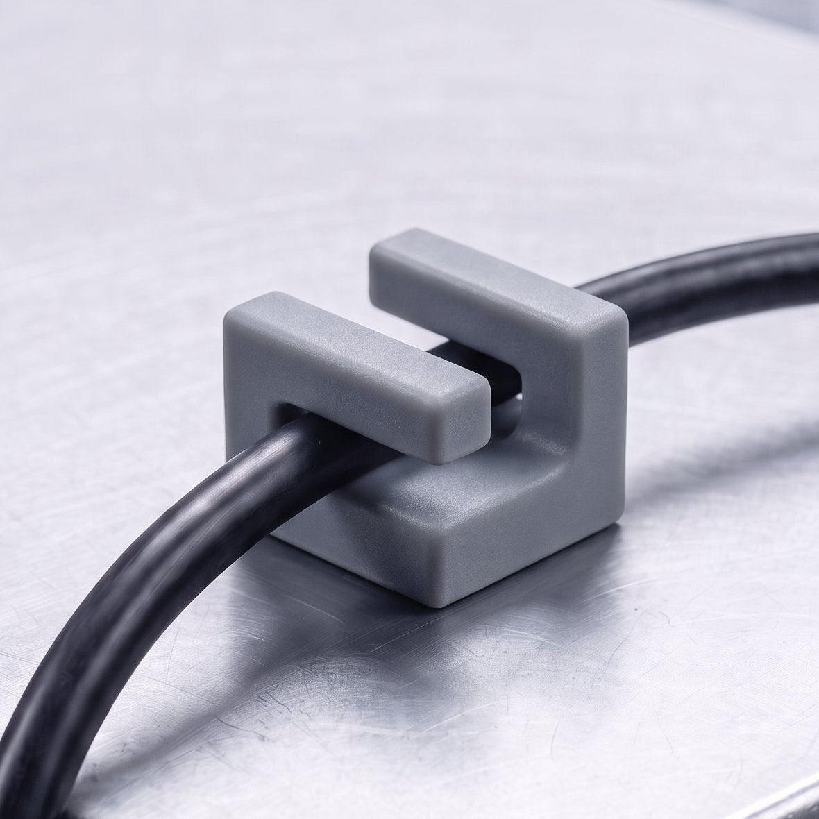 Grey Cable Mag holding a cable