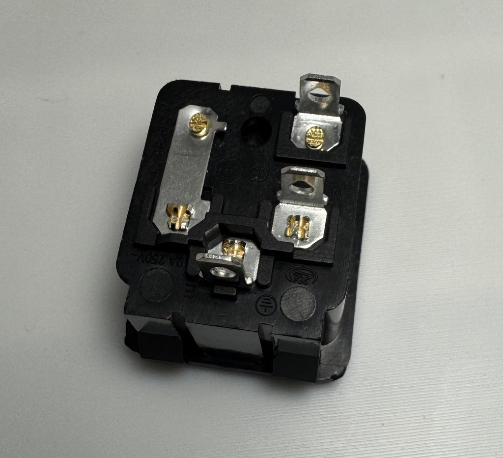 IEC C14 Fused Power Socket - Press Fit Panel Mount