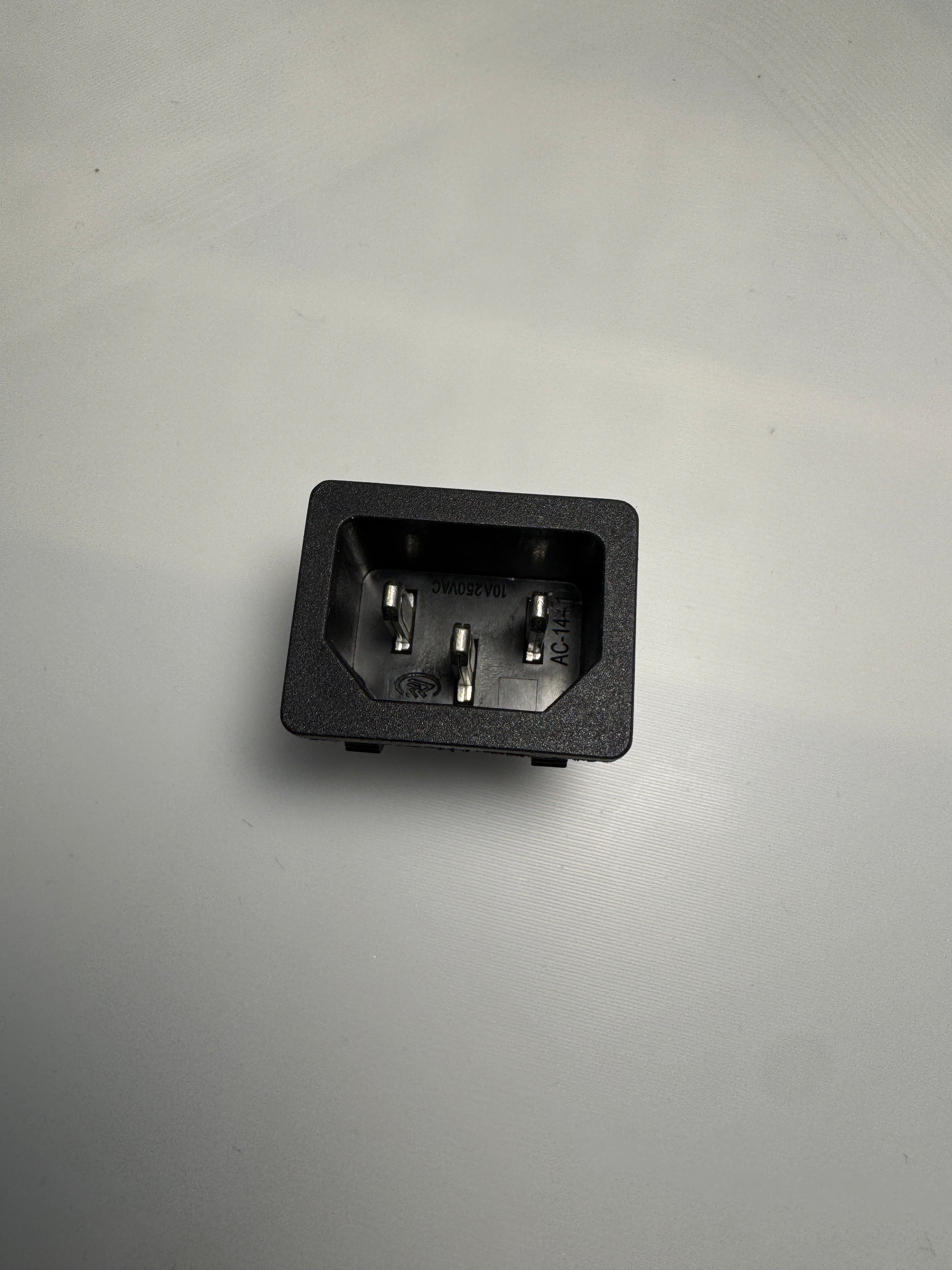 IEC C14 Power Socket - Press Fit Panel Mount